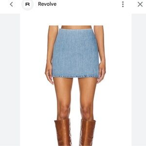 Brand new: REVOLVE x Show Me Your MuMu Light Blue Denim Mini Skort